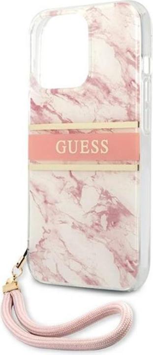 Image du produit Guess Couverture rigide Marble Stripe avec sangle (Apple iPhone 13 Pro Max)
