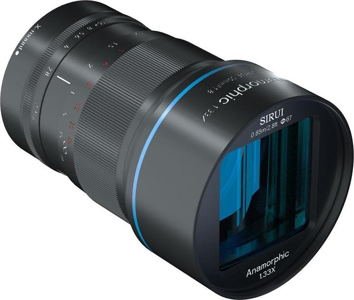Actual product image Sirui 50mm f1.8 anamorphic lens, X mount (Fujifilm X, APS-C / DX)