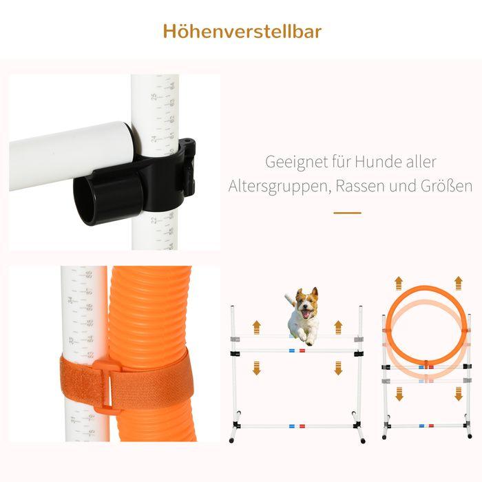 Actual product image Swisshandel24 Dog agility set 3-piece including bag white+yellow (Agility)