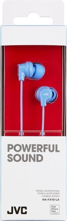 Produktbild JVC HA-FX10-LA-E Colourful inner-ear headphones (Kabelgebunden)