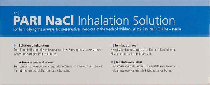 Produktbild PARI NaCl 0.9 % Inhalationslösung