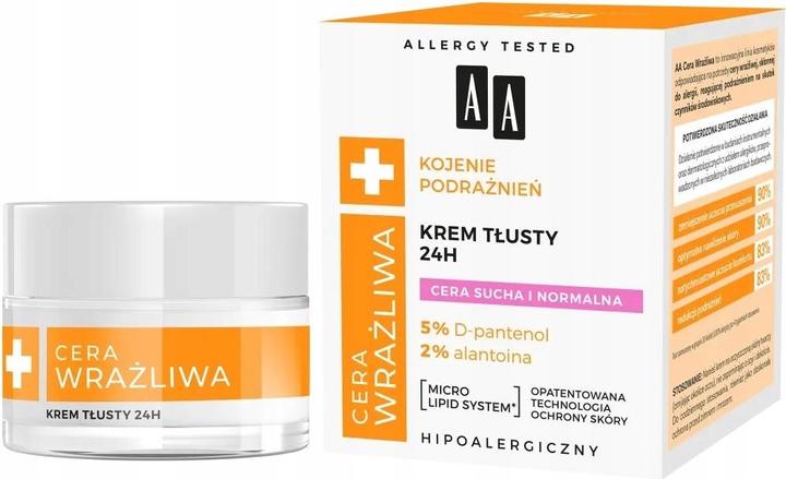 Produktbild Oceanic Aa Sensitive Skin Soothing Irritations Oily Cream 24H For Dry And Normal Skin 50Ml (50 ml, 24h Creme)