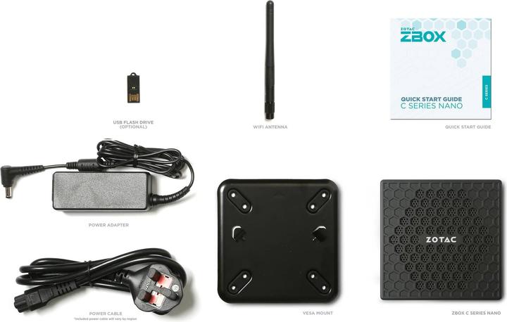 Actual product image Zotac ZBOX-CI337NANO N100 Intel DDR5 HDMI DP (Intel N100)