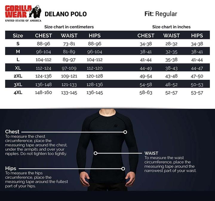 Image du produit Gorilla Wear Polo Delano Blanc (S)