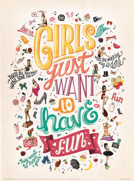 Image du produit Trenddeko Tohmé - Girls just wanna have fun (192 x 260 cm)