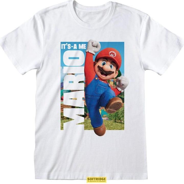 Heroes Inc Super Mario Bros T-Shirt It's A Me Mario Fashion (M) (M)