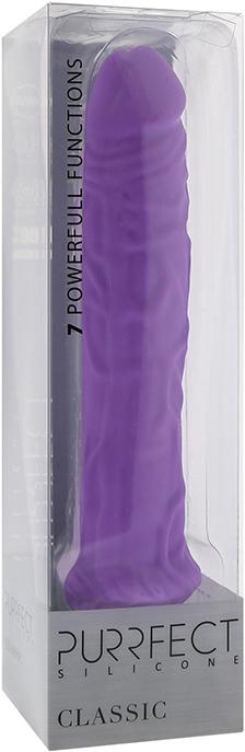 Actual product image Dream Toys Purrfect Silicone Classic Vibrator Purple