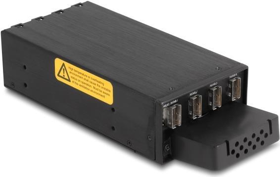 Produktbild Delock Slim Bay Wechselrahmen für 4 x M.2 NVMe SSD mit Slim