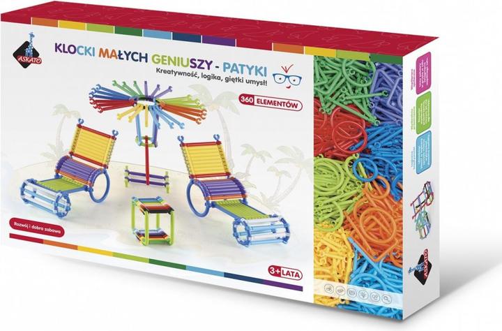Askato Klocki Patyczki 360 pezzi in scatola