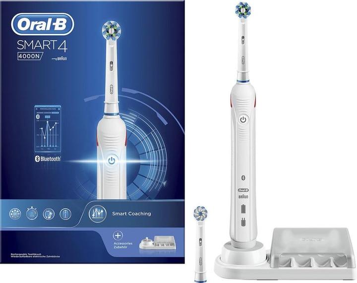 Oral-B Smart 4 4000N - Wit - Elektrische Tandenborstel (Oszillierende Zahnbürste)