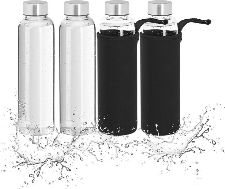 Produktbild Relaxdays 4x Trinkflasche (0.50 l)
