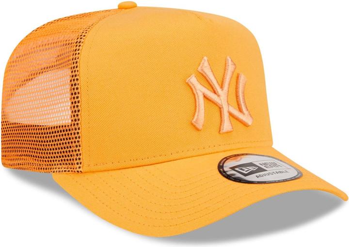 New Era A-Frame Trucker Cap - Tonal New York Yankees Papaya (One Size)
