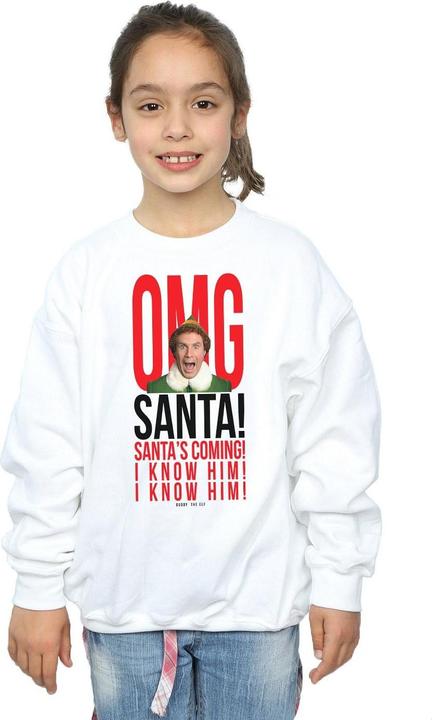 Immagine prodotto Elf OMG Santa I Know Him Felpa Ragazze (116)