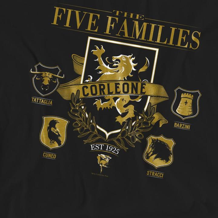 Immagine prodotto The Godfather Five Families Maglietta Loghi Adulto Unisex (L)