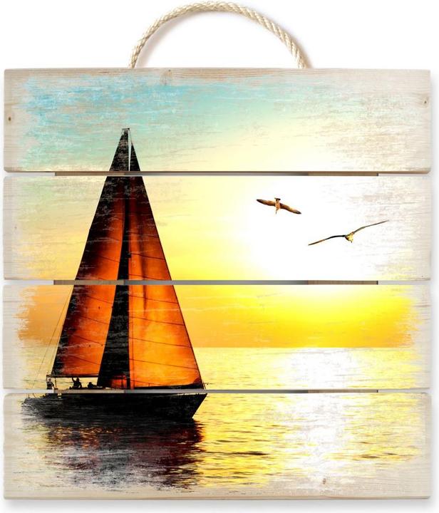 Image du produit Trenddeko Voilier au coucher du soleil (40 x 41,5 cm)