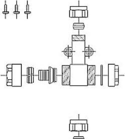 Actual product image Kierulff Panel fitting saet 18*2mm rør for sidste radiator