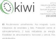 Image du produit Kiwi gaufrier 1000w