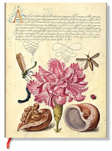 Actual product image Paperblanks Notebook FB Ultra Pink Carnation lin. (170 x 225 mm, Lined, Soft cover)