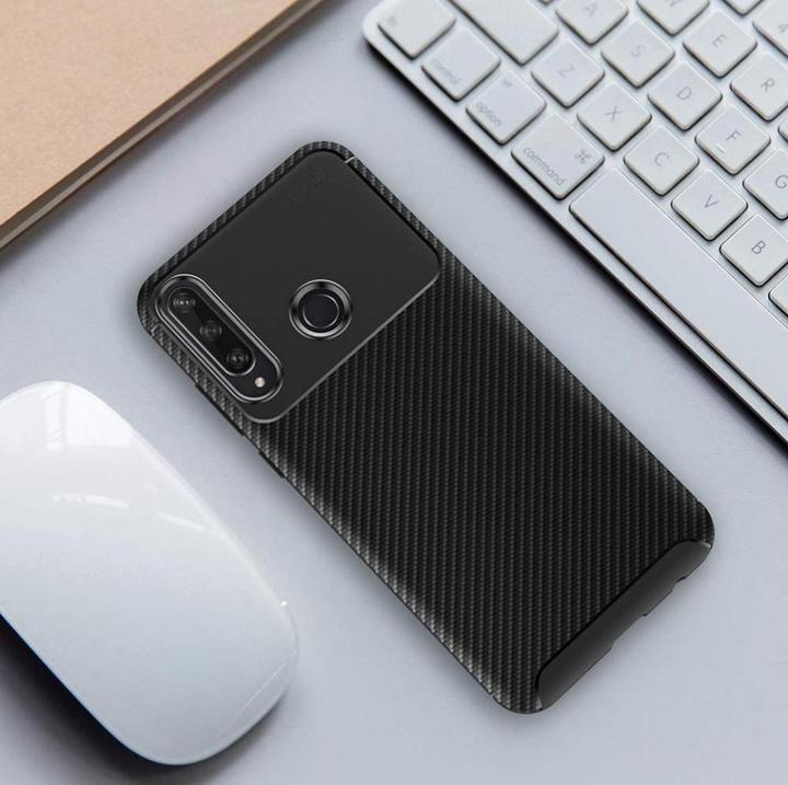 Immagine prodotto Screenguard Custodia TPU Huawei Y6p Cover Carbon Design (Huawei Y6p)