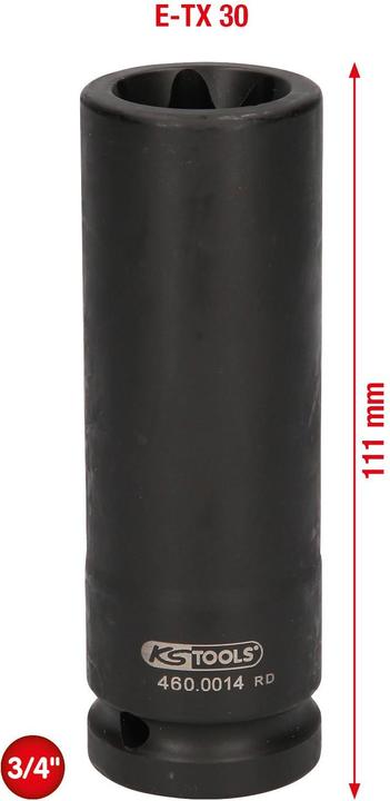 Actual product image KS Tools Special socket for Mercedes, E30, 111 mm long