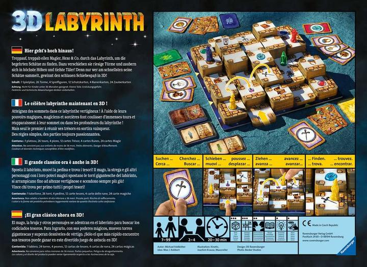 Actual product image Ravensburger The Crazy Labyrinth (English, French, Italian, German)