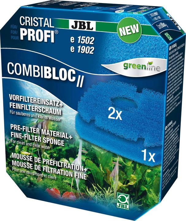 JBL Aquaristik und Terraristik CombiBloc II CristalProfi e1502/e1902 (Filtri esterni, Acqua dolce)
