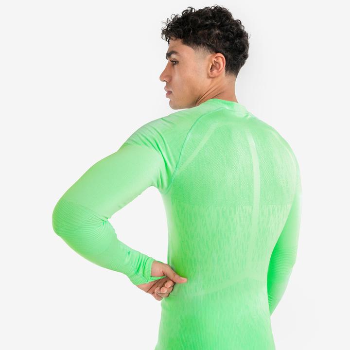 Image du produit Kipsta Maillot de football à manches longues homme/femme - Keepdry vert (L)