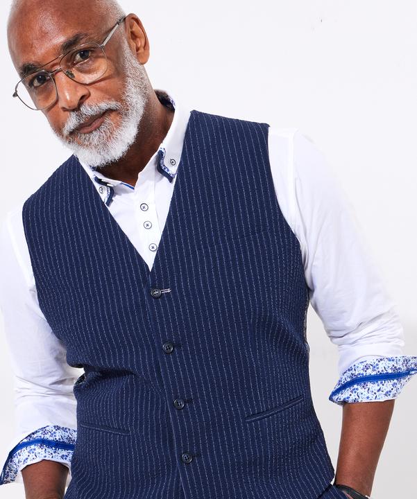 Actual product image Joe Browns Pinstripe Seersucker Suit Waistcoat (60)