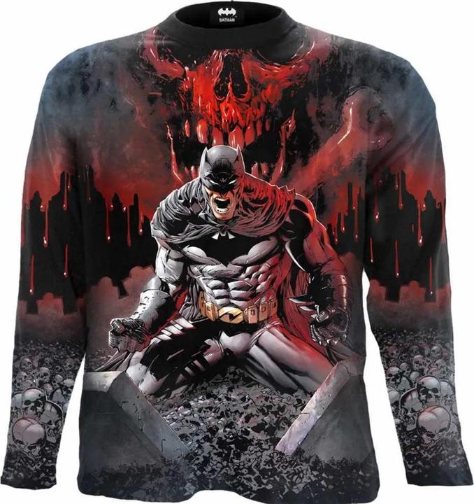 Batman Asylum Wrap TShirt Langärmlig
