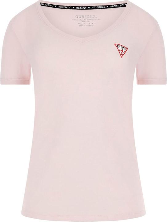 Produktbild Guess t-hirt mit v-auchnitt, damen gue mini triangle (S)