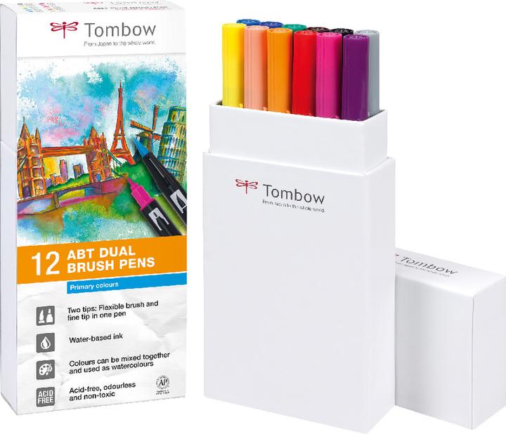Actual product image Tombow ABT Dual Brush Pen (Multicoloured, 12 x)