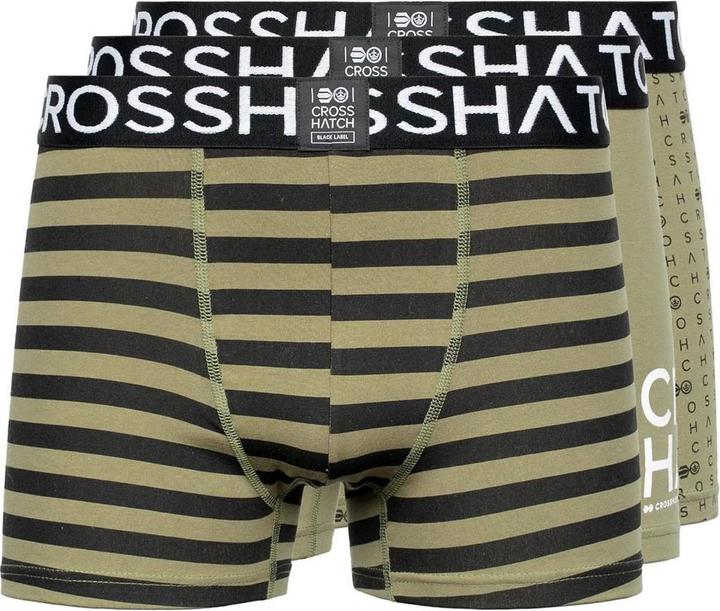 Image du produit Crosshatch - Boxers GRIDLINE - Homme (L, Lot de 3)