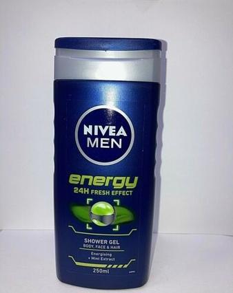 Image du produit NIVEA MEN Energy 24 Hour Fresh Effect Gel douche 250ml (250 ml)