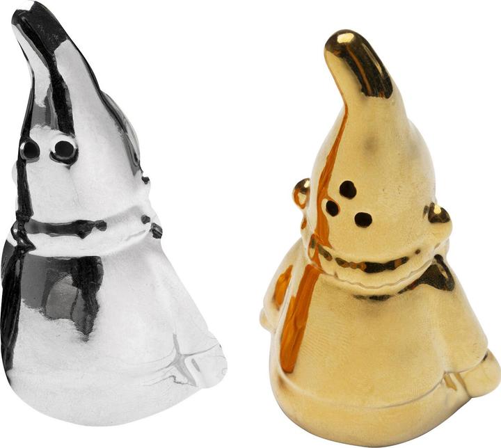 Immagine prodotto Kare Design Salz und Pfefferstreuer Zwerg Silber/Gold (2/Set) (Sale)