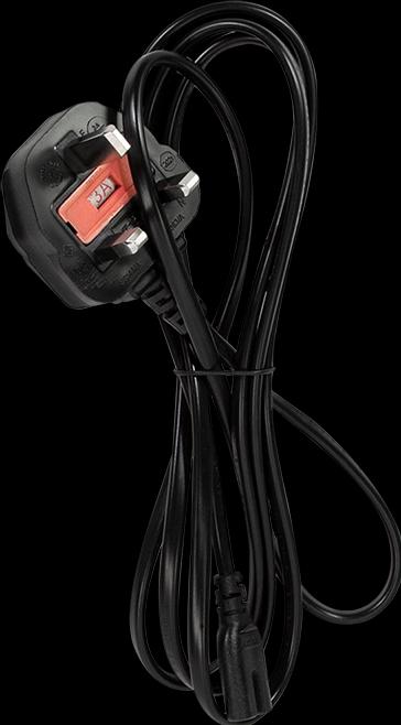 Produktbild LogiLink Netzkabel, BS 1363 (UK) zu IEC C7, schwarz, 1,8 m (1.80 m)