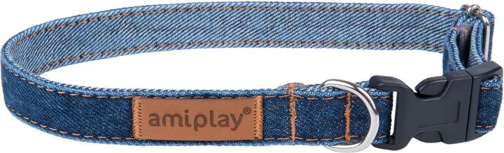 amiplay Halsband Denim S, 10mm/20-35cm, dunkelblau (S, Hund, Allgemein)