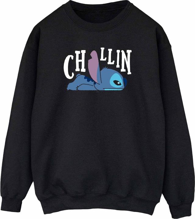 Actual product image Disney Womens/Ladies Lilo And Stitch Chillin Sweatshirt (L)