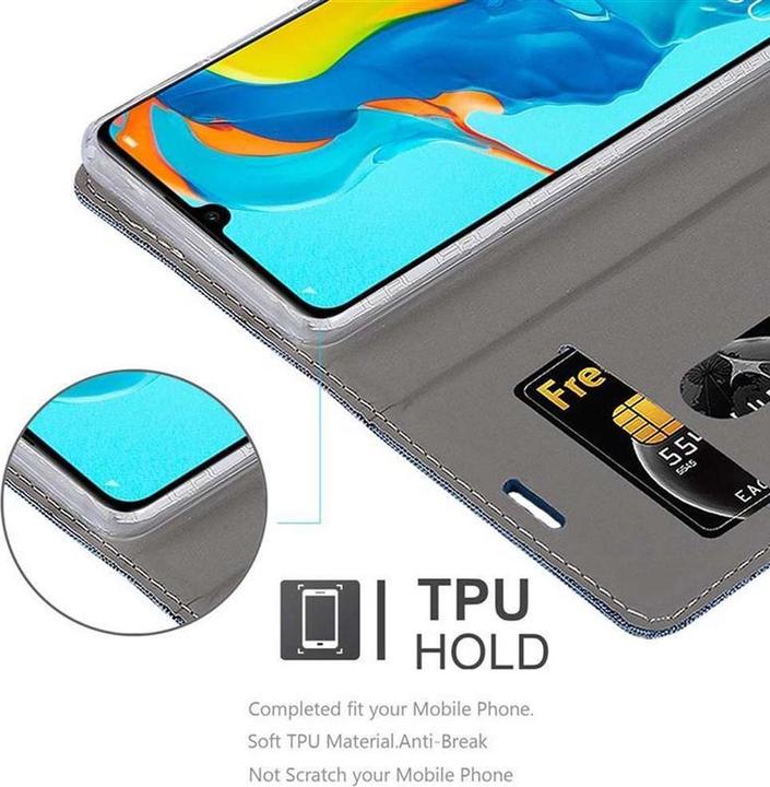 Image du produit Cadorabo Couverture look jeans Book (Huawei P30 Lite)