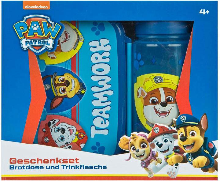 Actual product image Undercover PAW Patrol lunch box and water bottle