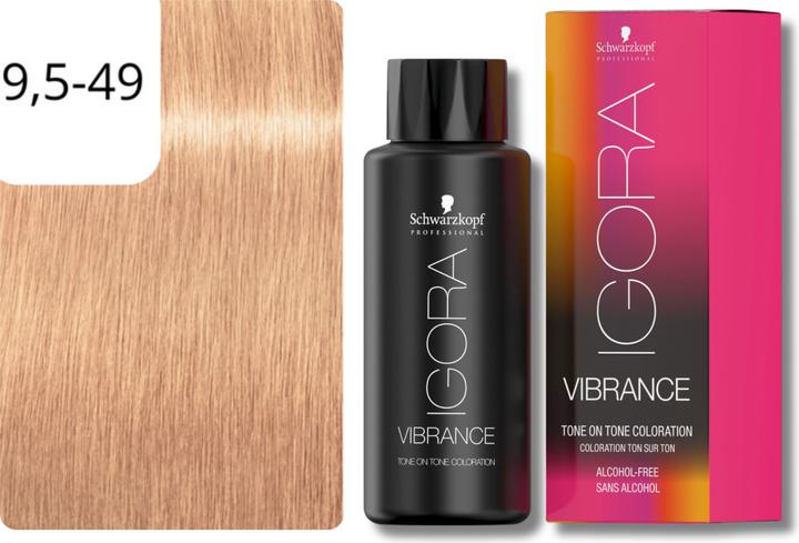 Image du produit Schwarzkopf Professional Coloration IGORA VIBRANCE Tone On Tone (9.5-49 Tonique beige pourpre)