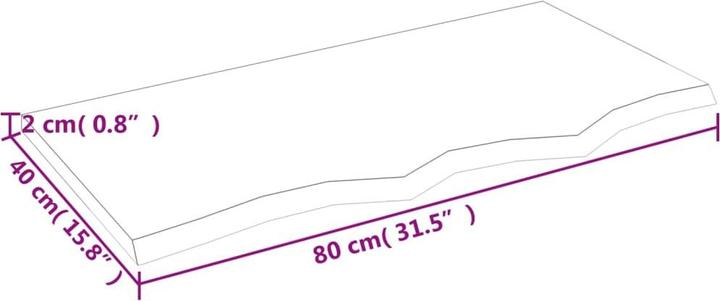 Actual product image VidaXL Gianna (100 x 40 x 2 cm)
