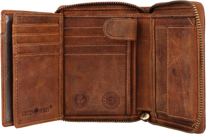 Produktbild Greenburry Vintage Sternzeichen Geldbörse Leder 10 cm