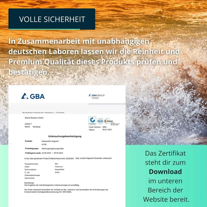 Produktbild Brandl-Nutrition Astaxanthin (1 Stück, Kapseln, 40 g)