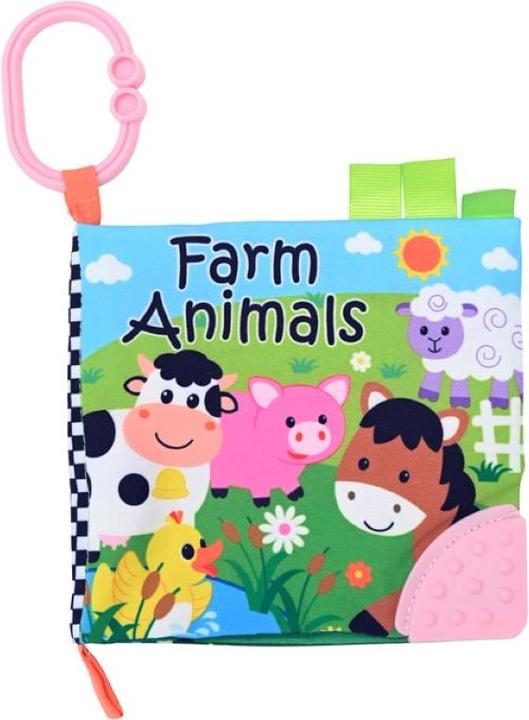 Actual product image Lorelli Fabric book animals teething ring