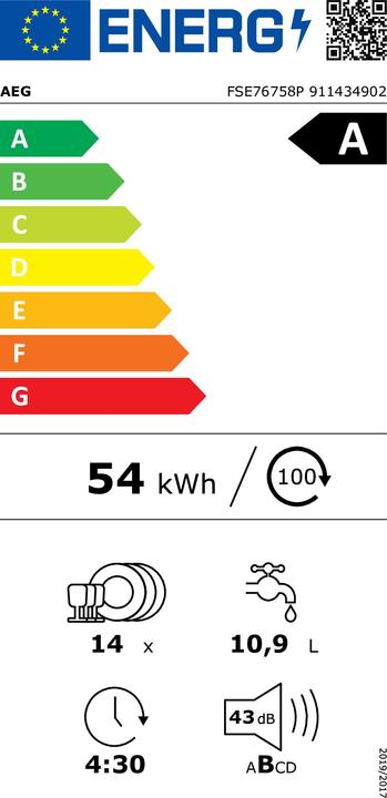 Energy Label AEG FSE76758P