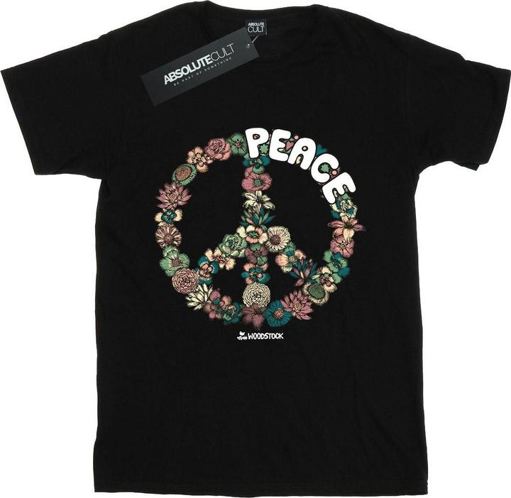 Immagine prodotto Woodstock Floral Peace Maglietta Ampia Donna (3XL)