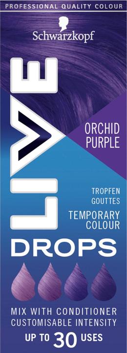 Actual product image Schwarzkopf Live Hair Coloration Live Drops Purple (Violet)