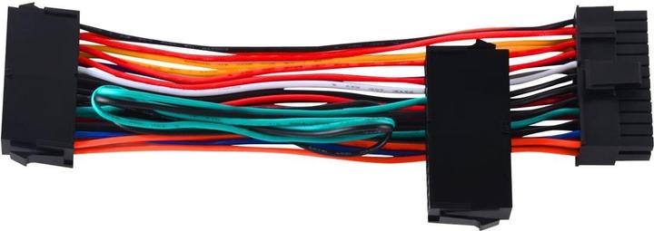 Produktbild Silverstone SST-PP10 - Netzteil Adapter Kabel, Dual-24-Pin Buchse + Single-24Pin Stecker, für Den