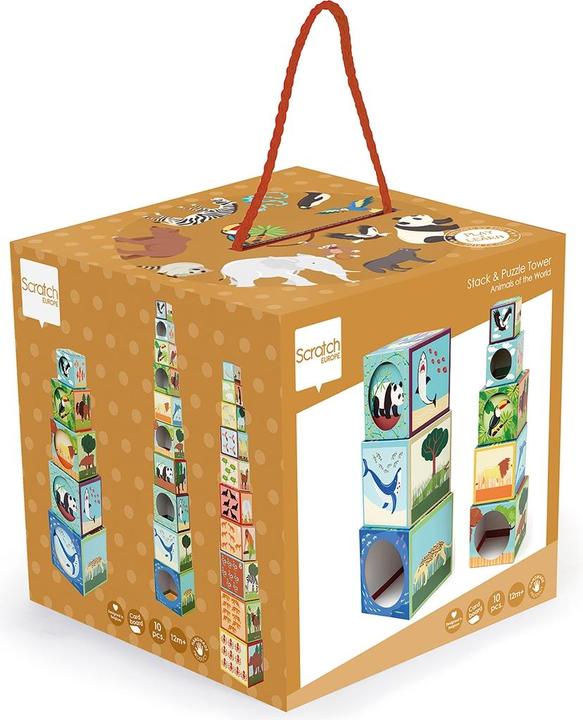 Produktbild Scratch Stapel Pyramide Zootiere