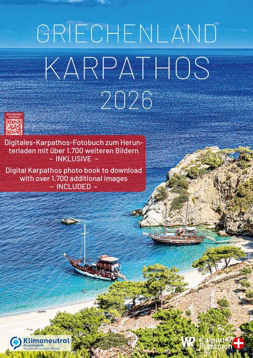 WR Kalender Griechenland - Karpathos 2026 A3 hochformat mit grossem Kalendarium für Deine Einträge (Deutsch)